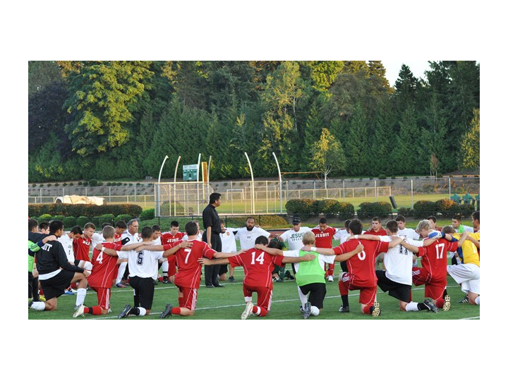 Jesuit Soccer Team in Porland Jesuit High School