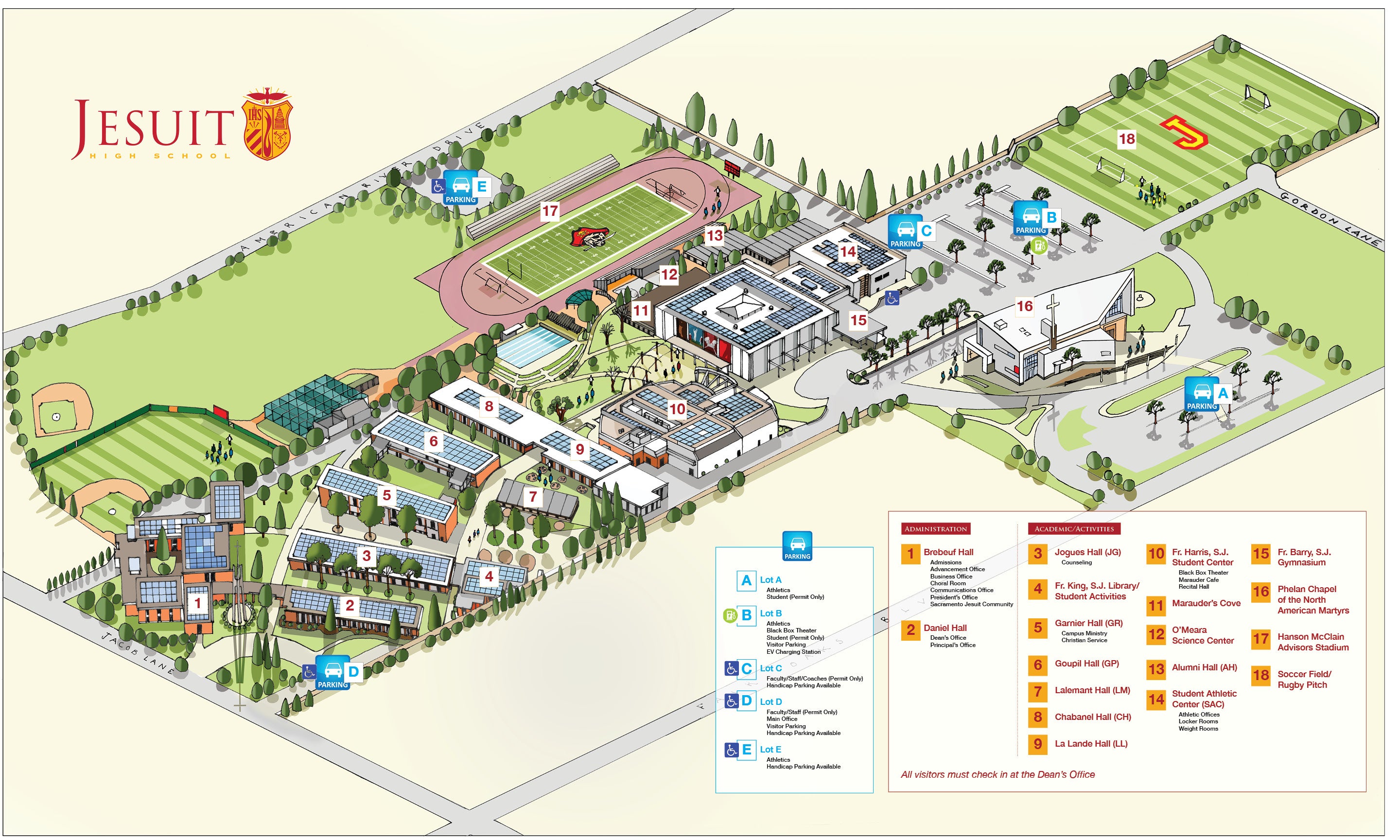 Roseville High School Campus Map | Time Zones Map