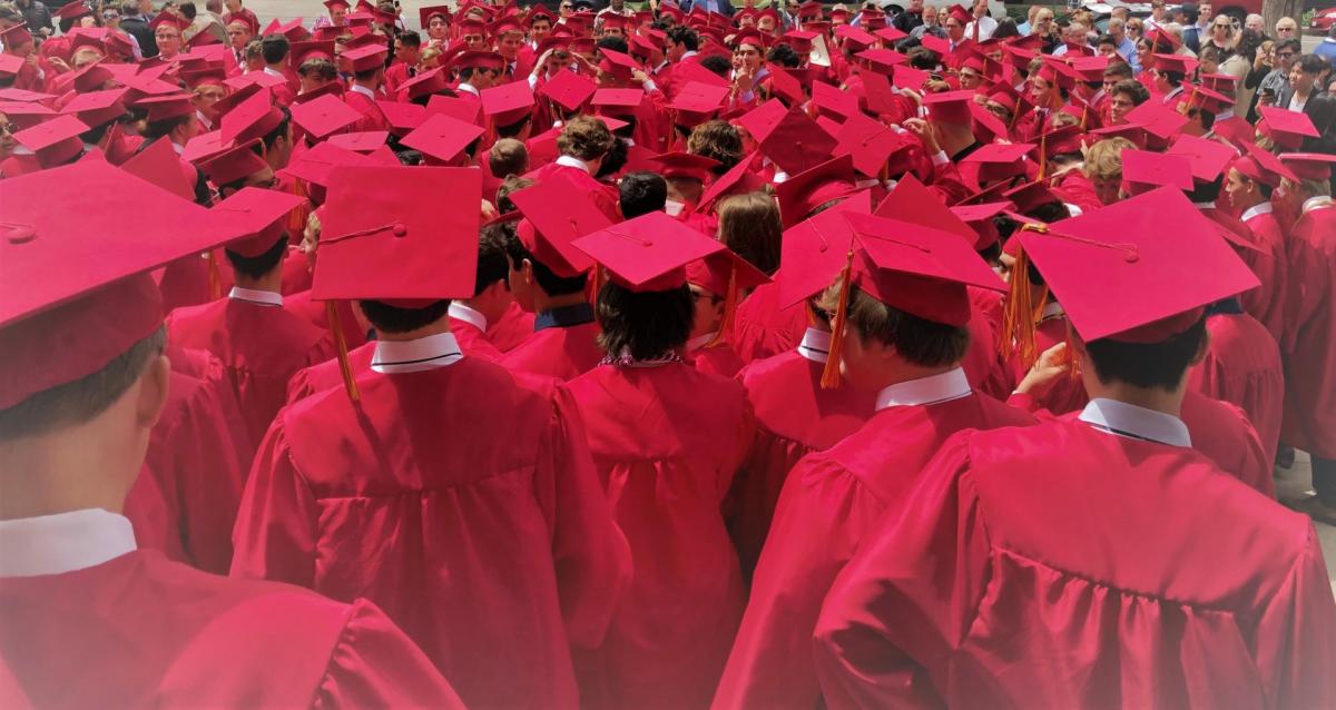 Graduation outlet red gown
