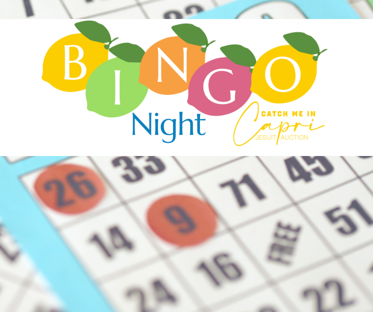 brightly colored bingo board with markers