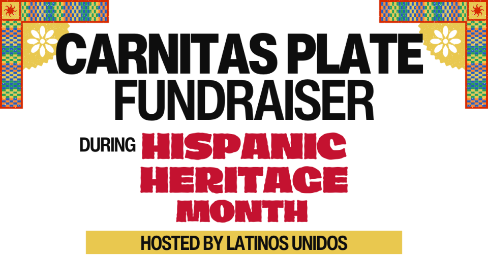 Carnitas Plate Fundraiser during Hispanic Heritage Month