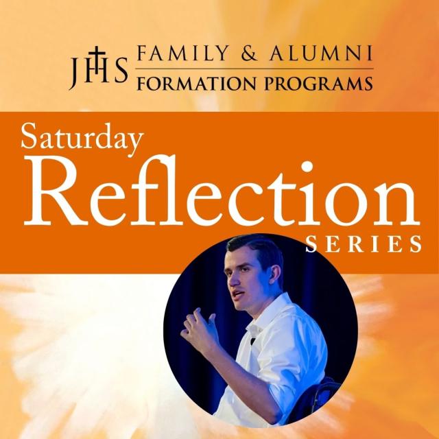 Saturday Reflection Series over a painted burst of light with Paylor's image