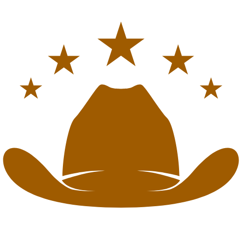 illustration of cowboy hat and stars