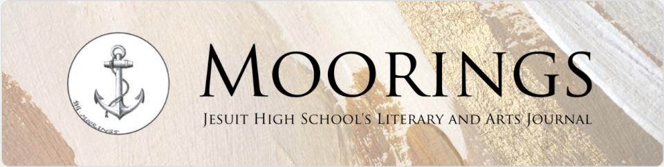 Anchor logo with Moorings Jesuit High School's Literary & Arts Journal 